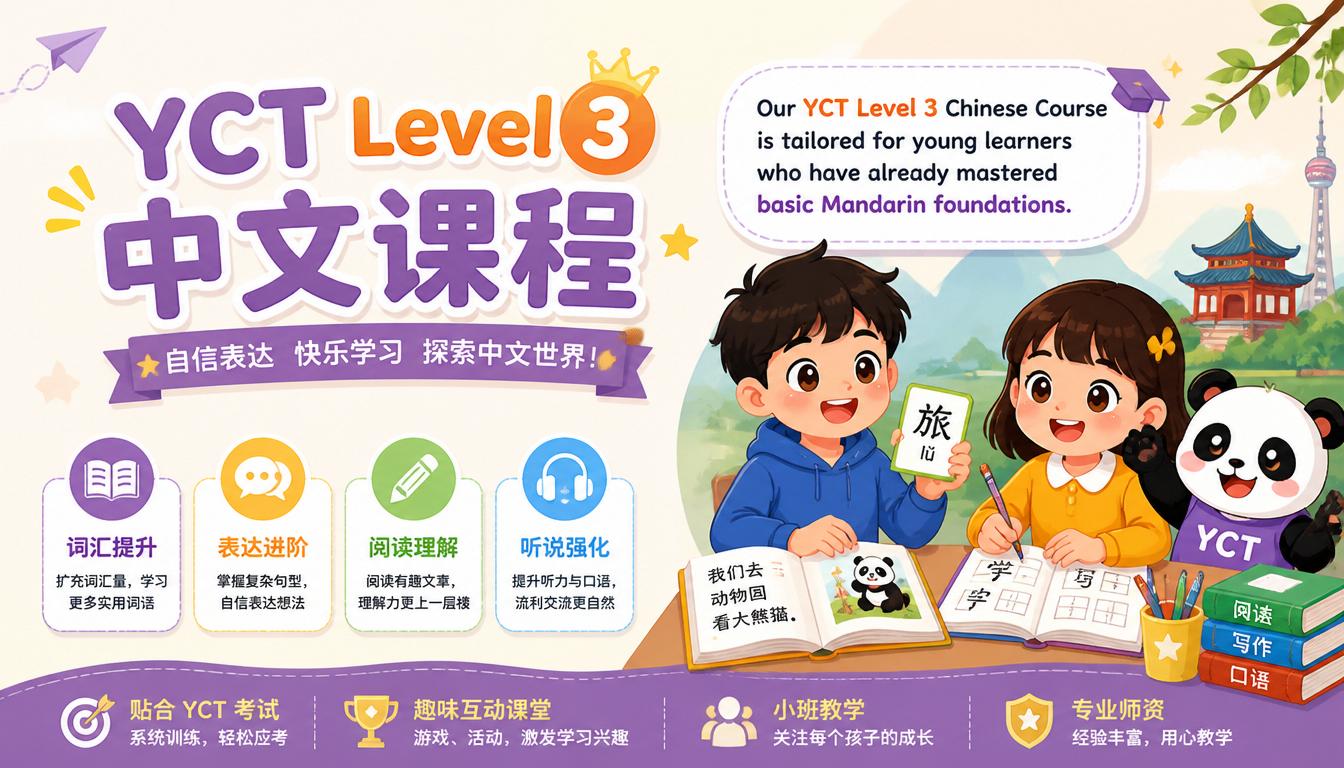 Chinese exam for kids (Level 3)